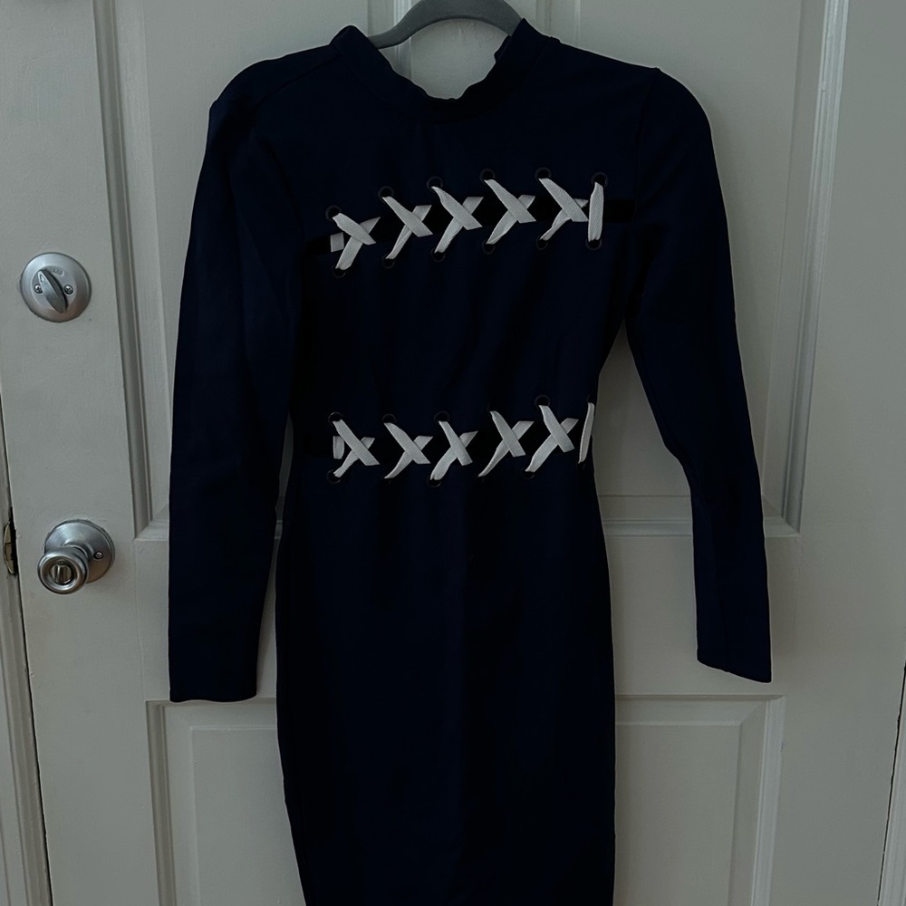 Guess Navy Jacket with White Accents